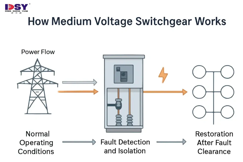 How Medium Voltage Switchgear Works – Functions, Components & Applications